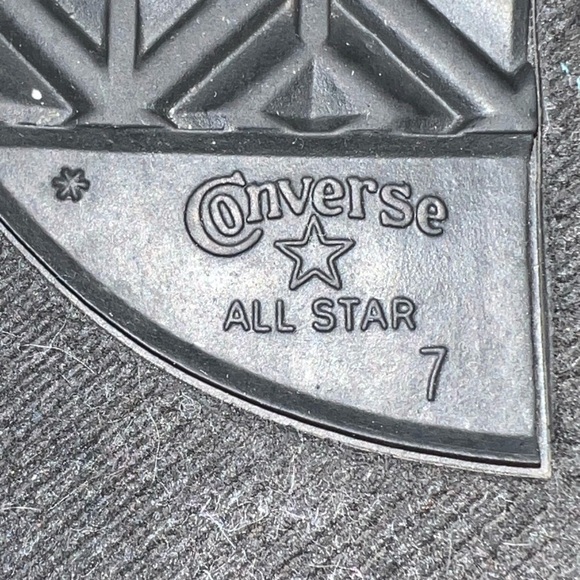 Converse All Star Blue Hi Top LaceUp Shoes Big Ligo Infant Sz 7 - Picture 6 of 9